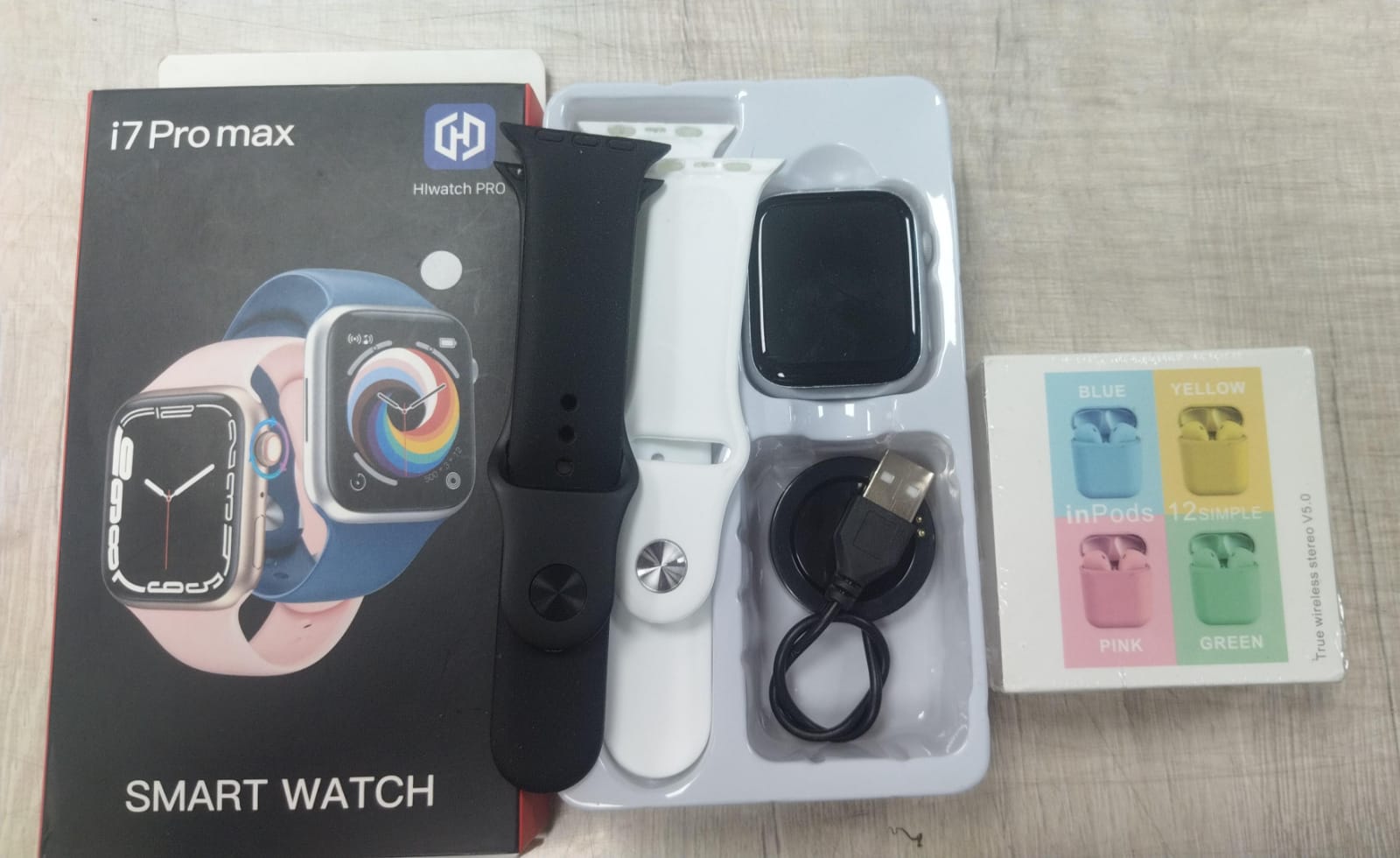 Combo Reloj i7 pro max + audífono i12
