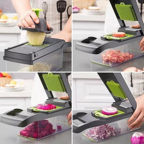 RALLADOR MULTI PROCESADOR MANUAL DE VERDURAS, VEGETALES Y QUESO 10 EN 1