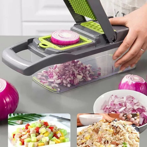 RALLADOR MULTI PROCESADOR MANUAL DE VERDURAS, VEGETALES Y QUESO 10 EN 1