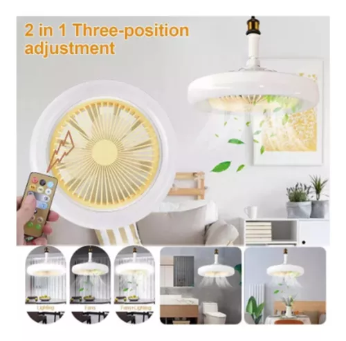 Ventilador de techo con luz con control remoto moderno, ventilador de luz de rosca de 3 velocidades, LED de perfil bajo, ventilador de techo pequeño cerrado para habitación de niños, dormitorio