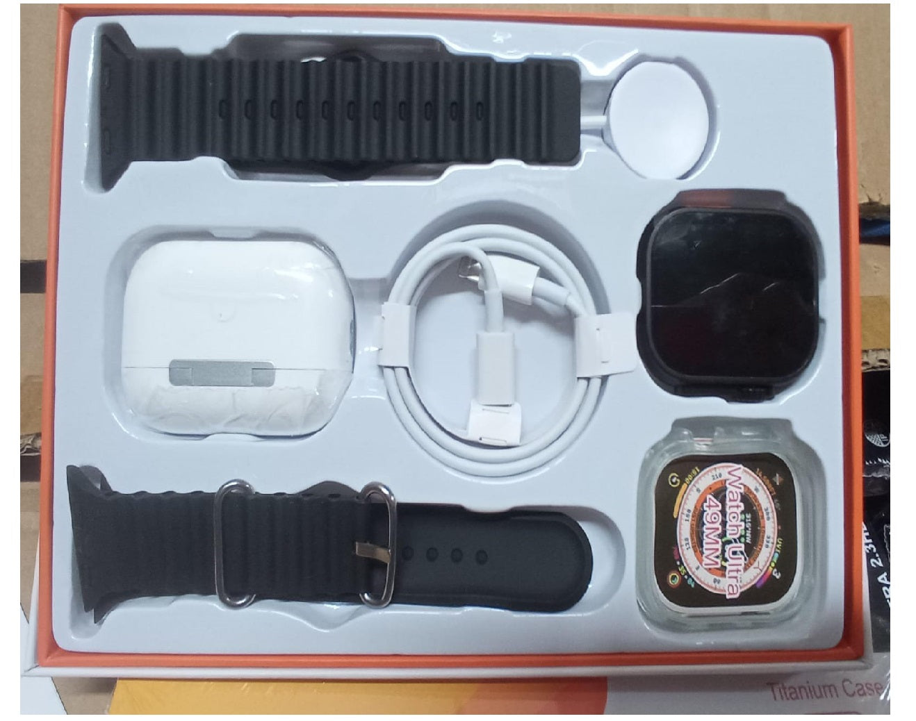 Reloj inteligente X90 Ultra 5 en 1 con auriculares, llamadas Bluetooth, seguimiento de salud, reloj inteligente de moda