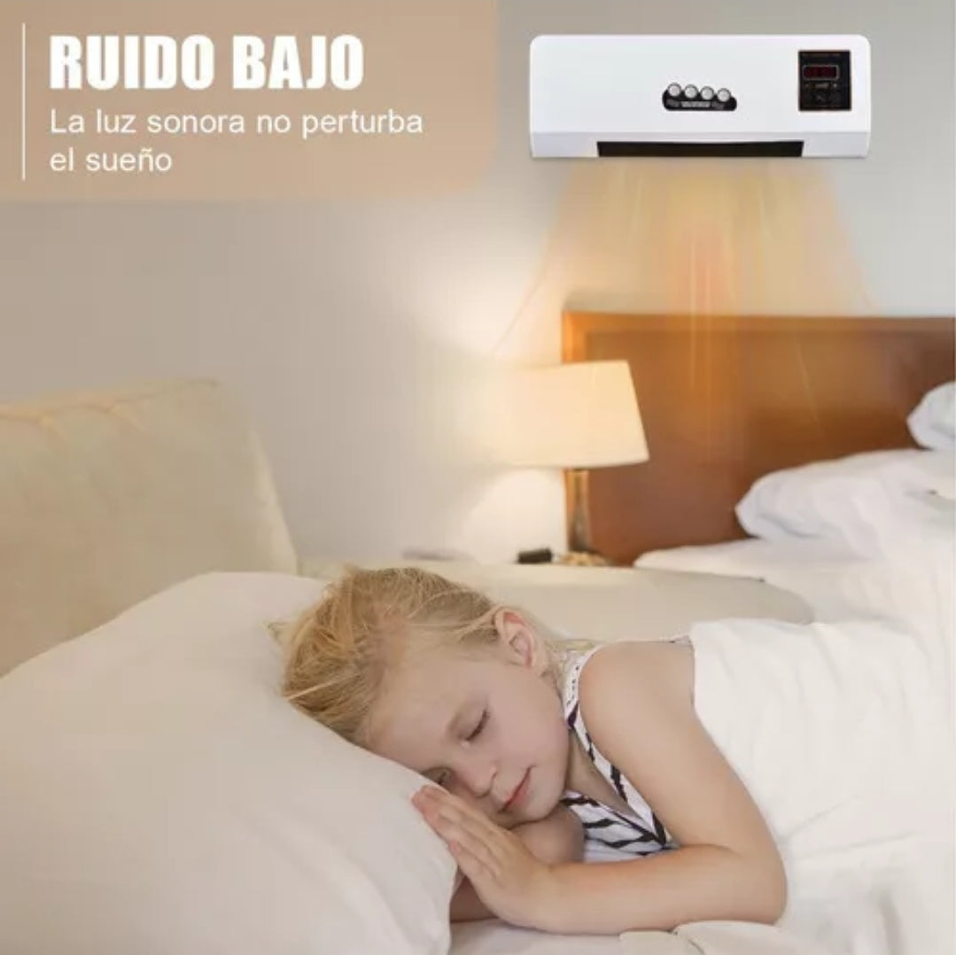Calentador y aire acondicionado 1800W Calefacción y refrigeración temporizada Aire acondicionado eléctrico de pared Calentador Ventilador Control remoto