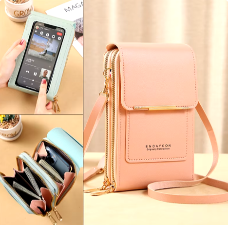 Bolso Billetera Porta Celular Manos Libres