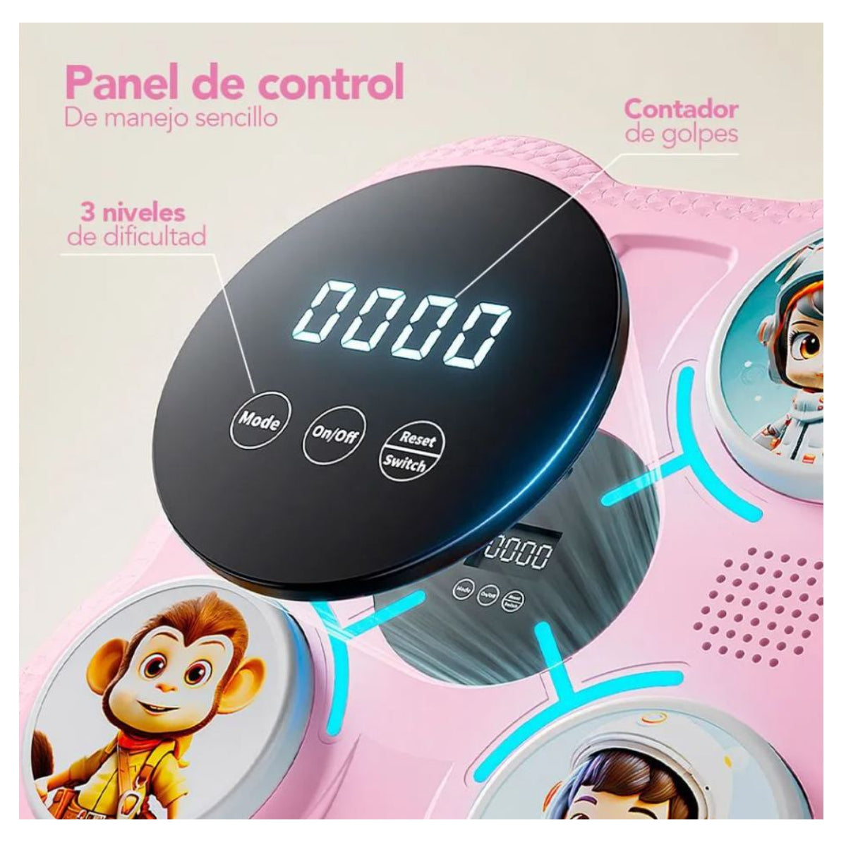 Máquina De Boxeo Para Niños Musical Inteligente Con Guantes