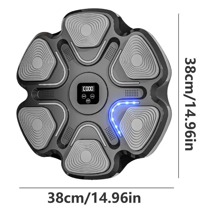 Máquina de boxeo inteligente con guantes de boxeo, entrenador montado en la pared, equipo de entrenamiento electrónico de boxeo con altavoces mejorados, proceso dinámico de fitness
