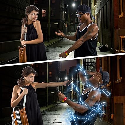 taser 928 Linterna LED para autodefensa, portátil y recargable, estándar, negro