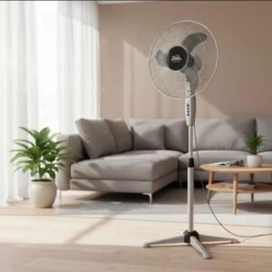 Ventilador Pedestal Home Element 16" GRI